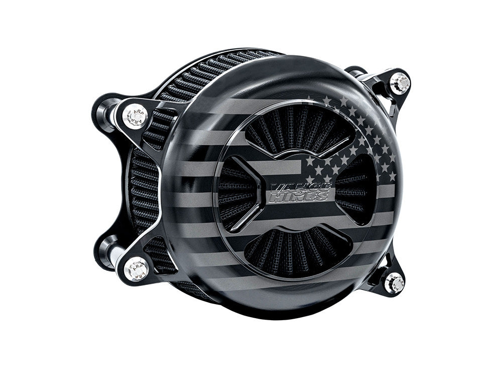 VO2 America Air Cleaner Kit - Black. Fits Softail 2000-2015, Dyna 1999-2017, Touring 1999-2007 with CV Carb or Cable Operated Delphi EFI - Vance And Hines