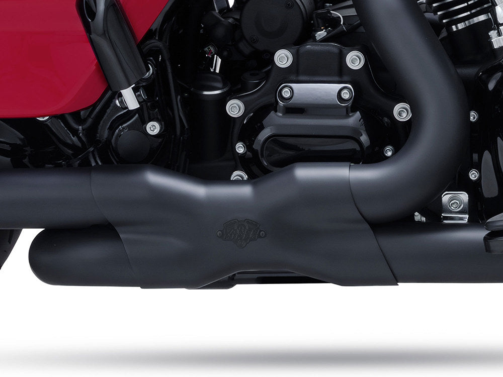 Power Duals Right Side Tuck & Under Headers - Black. Fits Touring 2017up - Vance And Hines