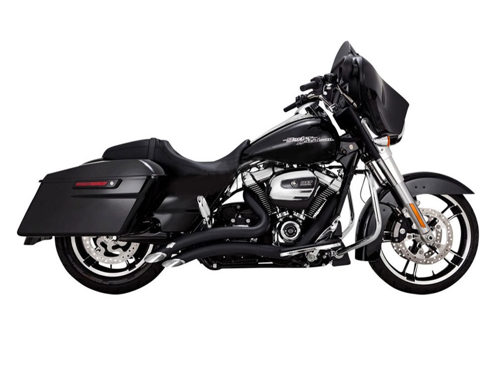 Big Radius Exhaust - Black. Fits Touring 2017up - Vance And Hines