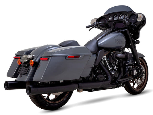 4in. Eliminator 400 Slip-On Mufflers - Black. Fits Touring 2017up - Vance And Hines