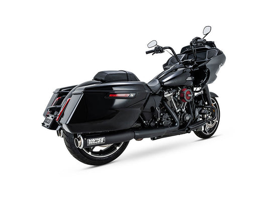 4in. Supersport Slip-On Mufflers - Black. Fits Touring 2017up - Vance And Hines