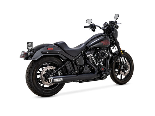 4in. Supersport Slip-On Muffler - Black. Fits Softail Street Bob, Low Rider S, Low Rider ST & Heritage 2025up - Vance And Hines