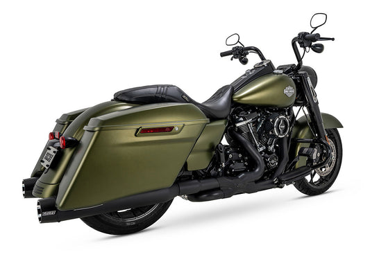 4.5in. Blackbird 450 Slip-On Mufflers - Black with Black End Caps. Fits Touring 2017up - Vance And Hines