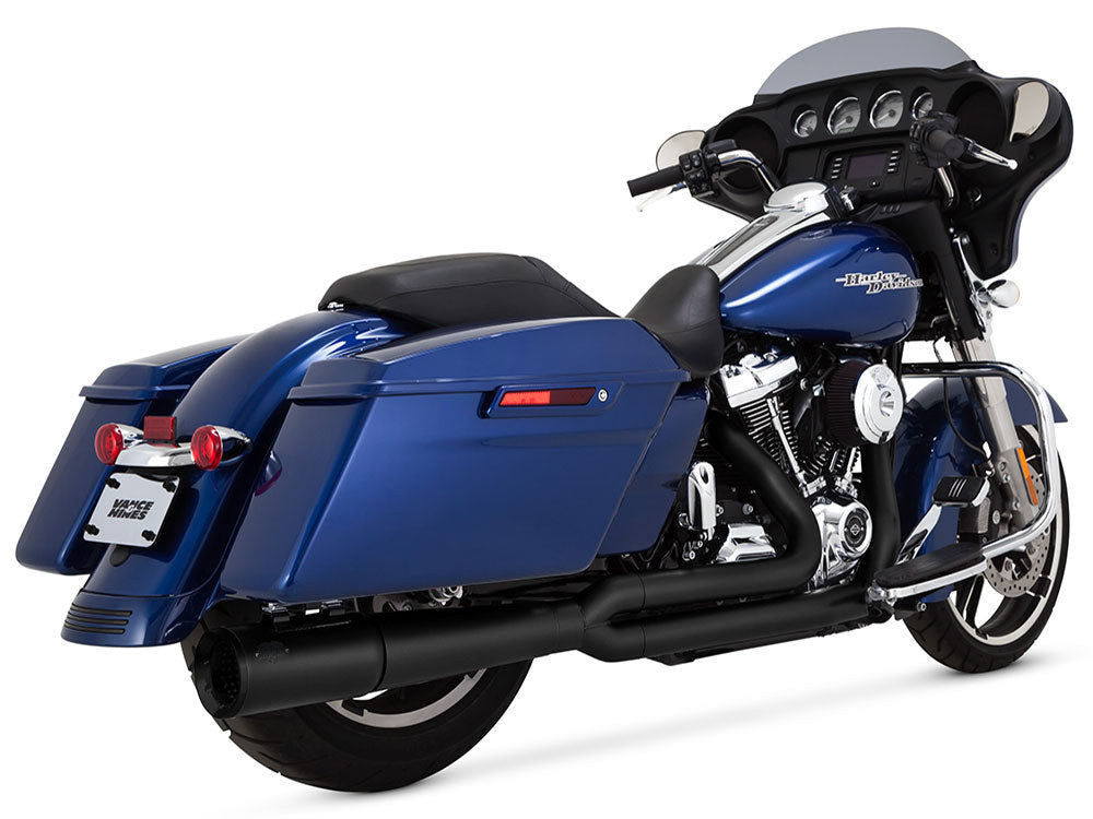 Pro Pipe 2-into-1 Exhaust - Black. Fits Touring 2017up - Vance And Hines