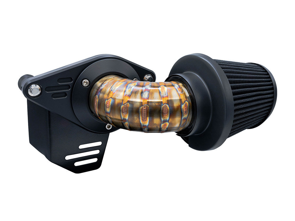 90deg VO2 Falcon Air Cleaner Kit - Stainless Steel. Fits Touring 2017-2024 & Softail 2018-2024 - Vance And Hines