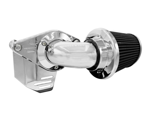 90deg VO2 Falcon Air Cleaner Kit - Chrome. Fits Touring 2017-2024 & Softail 2018-2024 - Vance And Hines