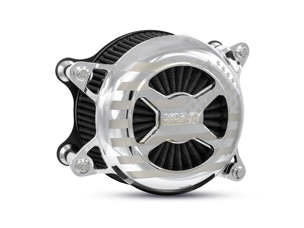 VO2 America Air Cleaner Kit - Chrome. Fits CVO Touring 2023up, Street Glide & Road Glide 2024up, Touring 2025up & Softail 2025up - Vance And Hines