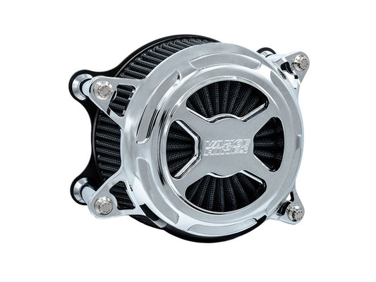 VO2 X Air Cleaner Kit - Chrome. Fits Touring 2017-2024 & Softail 2018-2024 - Vance And Hines