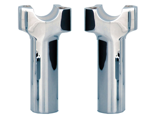 4-1/2in. Tall Risers with 1-1/4in. Thick Base - Chrome. Fits 1in. Handlebar. - Wild 1 Handlebars