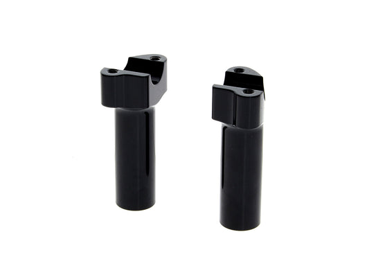 4-1/2in. Tall Risers with 1-1/4in. Thick Base - Gloss Black. Fits 1in. Handlebar. - Wild 1 Handlebars