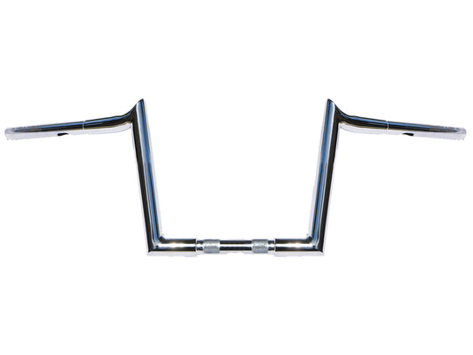 10in. x 1-1/4in. Chubby Hooked Ape Hanger Handlebar - Chrome. - Wild 1 Handlebars