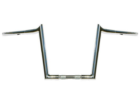 12in. x 1-1/4in. Chubby Hooked Ape Hanger Handlebar - Chrome. - Wild 1 Handlebars