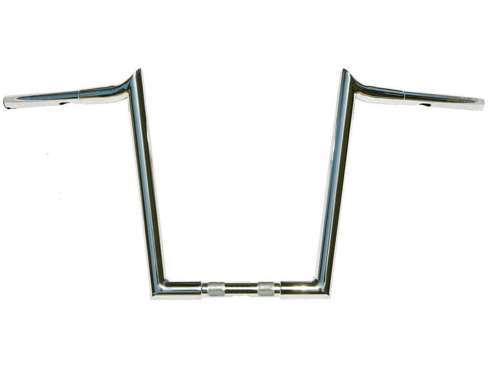 14in. x 1-1/4in. Chubby Hooked Ape Hanger Handlebar - Chrome. - Wild 1 Handlebars