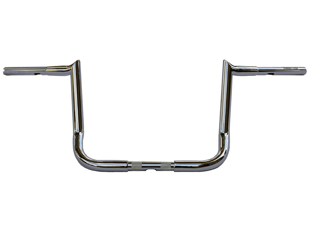 12in. x 1-1/4in. Chubby Bagger Hooked Ape Hanger Handlebar - Chrome. Fits Ultra Models 1996-2024 and Street Glide 1996-2023 - Wild 1 Handlebars