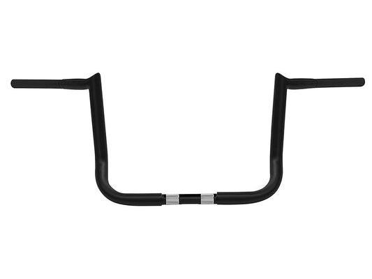 12in. x 1-1/4in. Chubby Bagger Hooked Ape Hanger Handlebar - Gloss Black. Fits Ultra Models 1996-2024 and Street Glide 1996-2023 - Wild 1 Handlebars