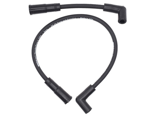 8mm Spark Plug Wire Set - Black. Fits Softail 2000-2017 and Dyna 1999-2017. - Walker Products